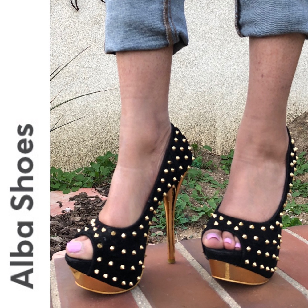 Alba Spiked Silhouette Platforms